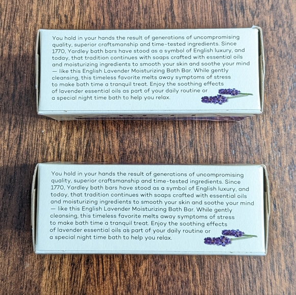 Yardley London English Lavender Moisturizing Bath Soaps Bundle of 2, 4.0 oz. - Picture 2 of 7